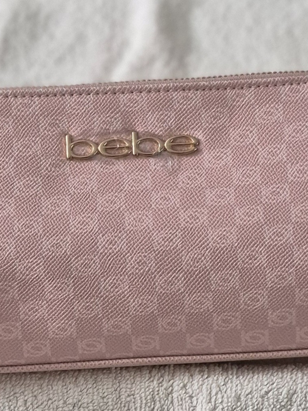 bebe Pink Logo CROSSBODY - Soft Blush Women's Wallet